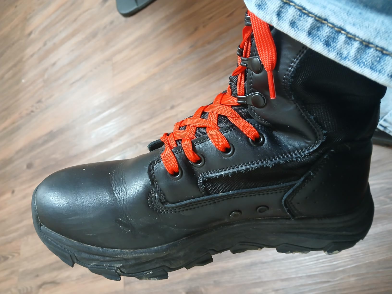 Women's 8 Inch Hiking Tactical Combat Boot Waterproof Military Work Boots Lightweight Military Boots Non Slip Ankle Support Outdoor Boots for Women customer photo 1
