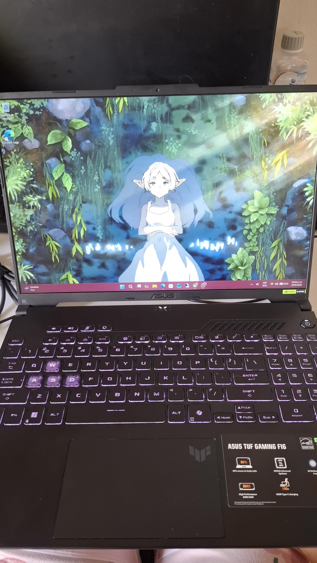 ASUS TUF Gaming F16 Gaming Laptop, 16 inch FHD+ 144Hz IPS-Level 16:10 Display, Intel Core 5 210H, NVIDIA GeForce RTX 4050, 16GB DDR5, 512GB PCIe Gen4 SSD, Wi-Fi 6, Win11 Home, FX607VU-SS53 customer photo 1