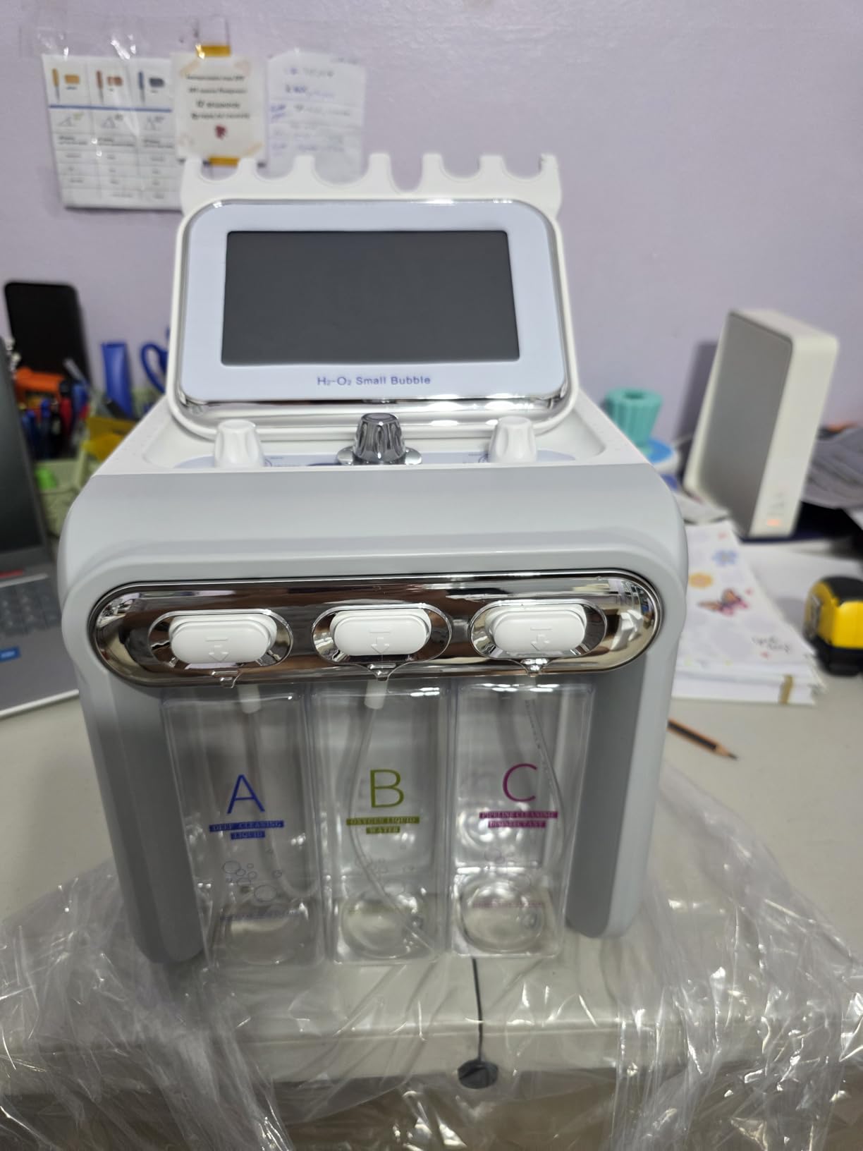 Hydrogen Oxygen 7 in1 Diamond Microdermabrasion Machine, Facial Peeling Skin Care for Salon Personal Home Use customer photo 2