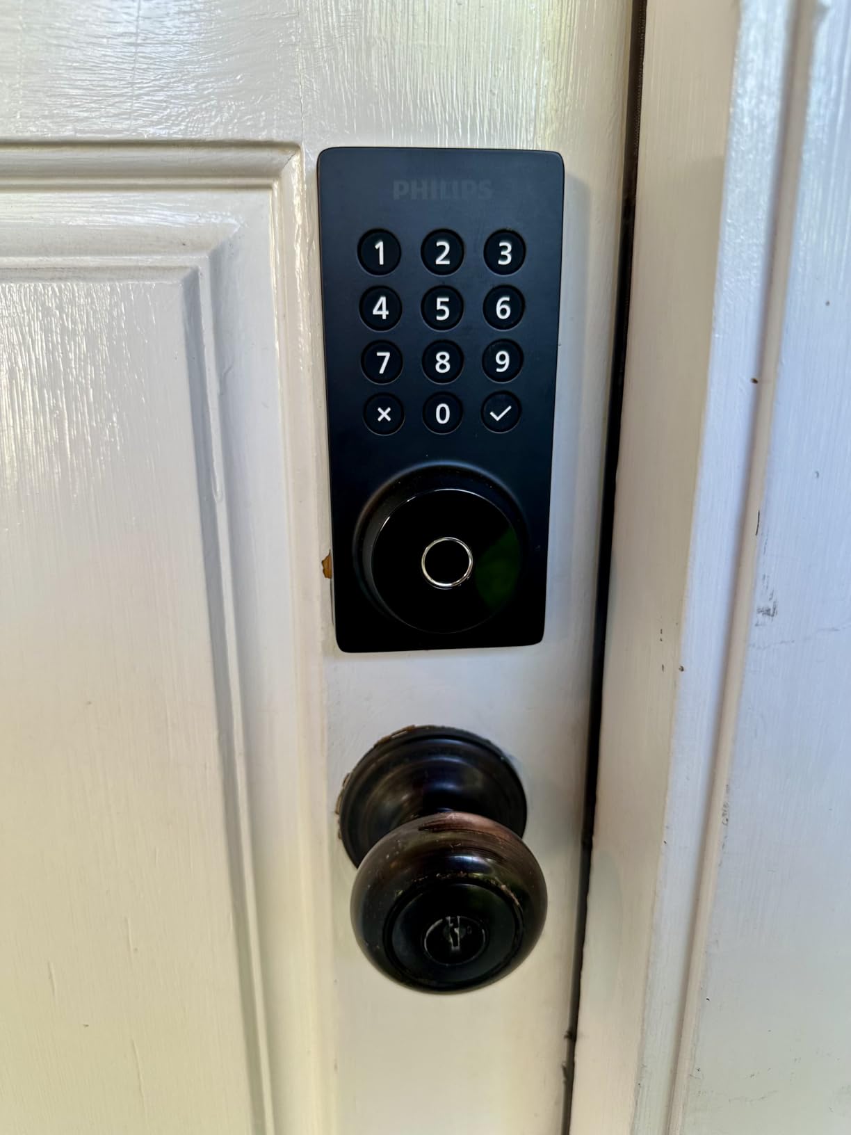 WiFi Keypad Door Lock with Handle, Built-in WiFi, APP Remote Control, Voice & Fingerprint Unlock, Smart Locks for Front Door with Auto Lock, Digital Front Door Lock Set, Keyless Entry Deadbolt customer photo 2
