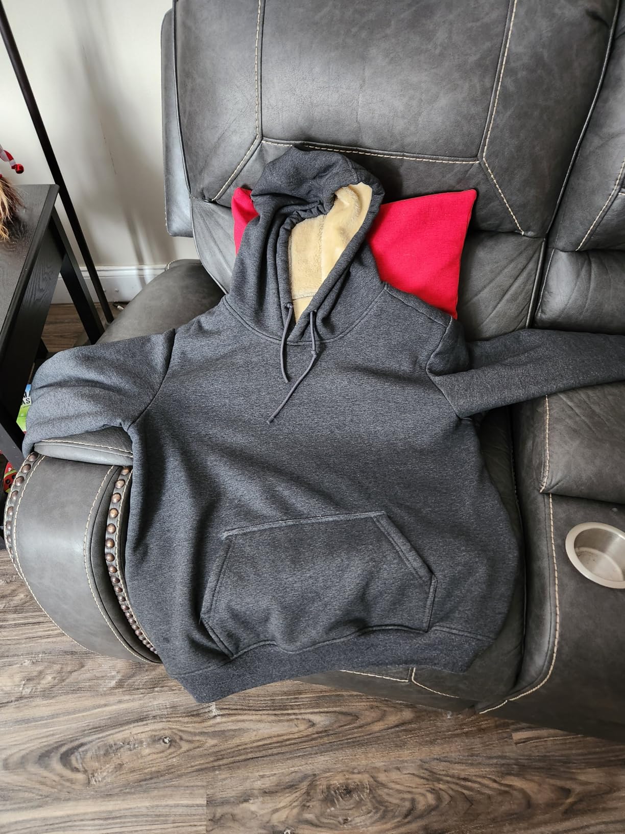 Men's Sherpa Lined Hoodie Winter Fleece Warm Pullover Casual Long Sleeve Hooded Sweatshirts customer photo 1