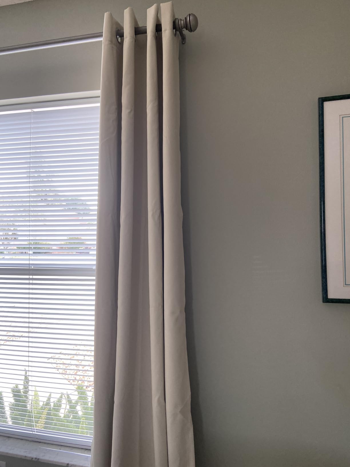 Yakamok Cream Blackout Curtains 84 inches Long for Bedroom, 38