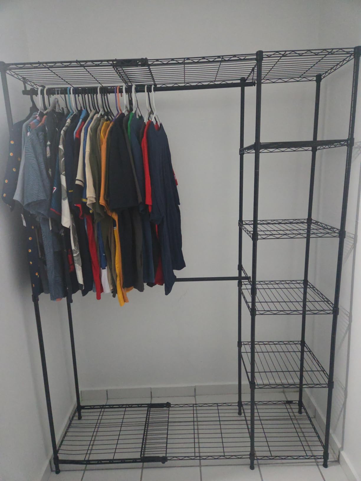 VIPEK X2 Expandable Clothes Rack Portable Closet Organizer System Black | Heavy Duty Closet Racks Adjustable from 3'3