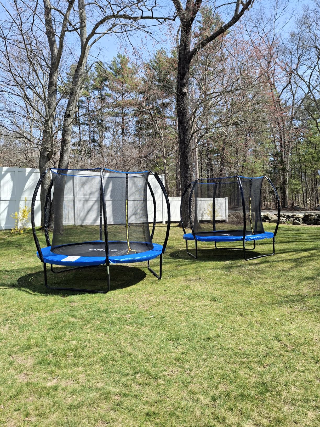 ORCC Kids Trampoline Outdoor 8FT 10FT 12FT 14FT 15FT 16FT with Enclosure, Non-Slip Ladder & Anti-Rust Coated Frame, 1200LBS Weight Capacity Recreational Backyard Large Trampoline for Kids & Adults customer photo 1