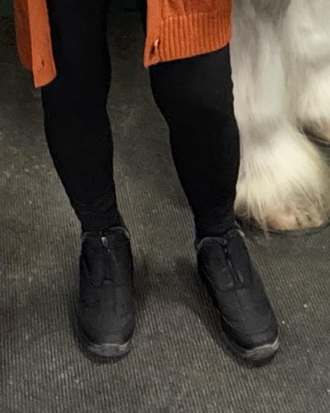 Winter Snow Boots for Women: Waterproof Warm Fur Lined Walking Outdoor Ankle Booties Slip on Snow Shoes Size 5-12 customer photo 1