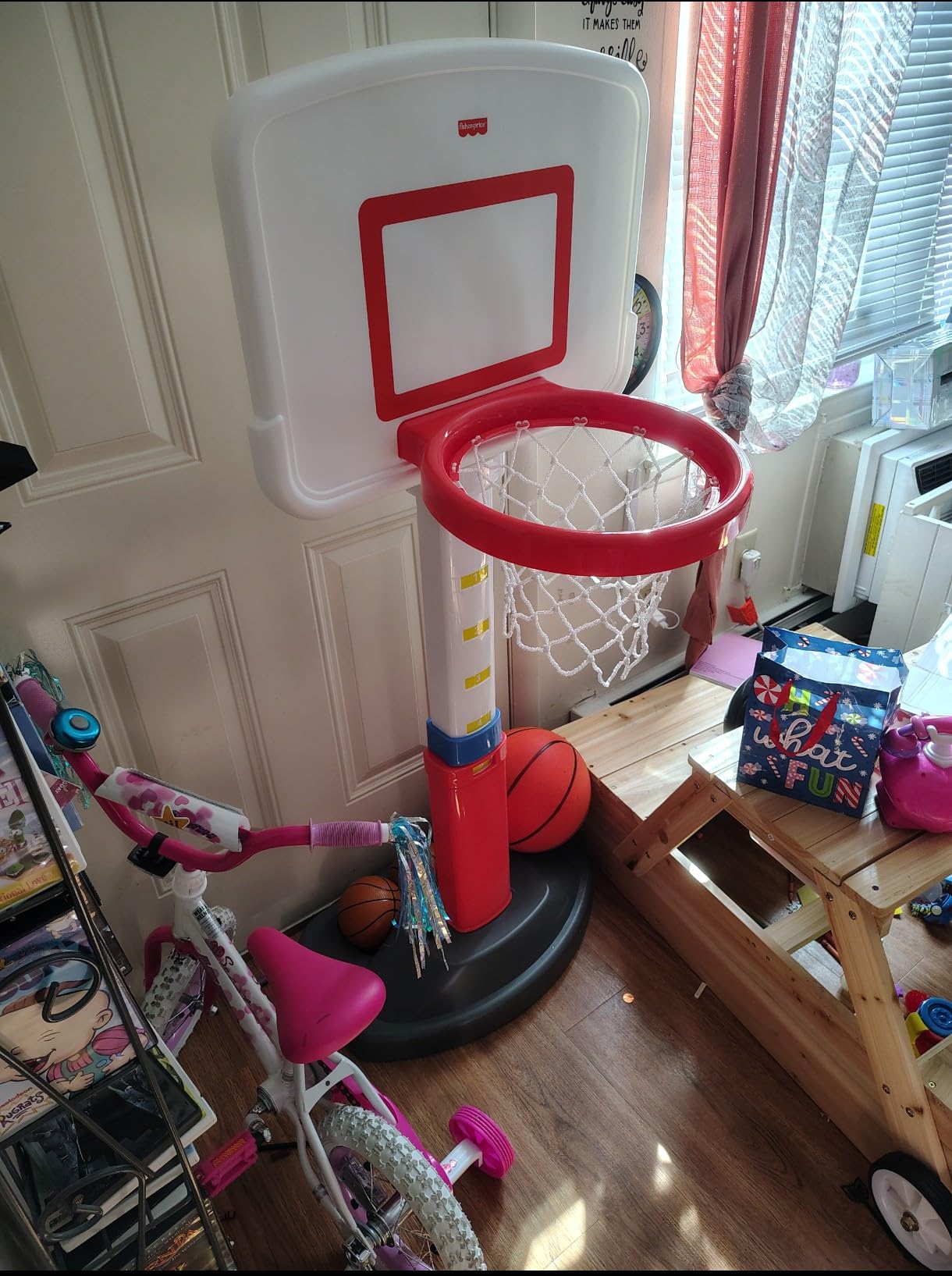 Fisher-Price™ Grow-to-Pro Basketball Hoop for Toddlers & Kids - Adjustable Height Indoor/Outdoor Play Set with Ball, 18 Months - 5 Year customer photo 1