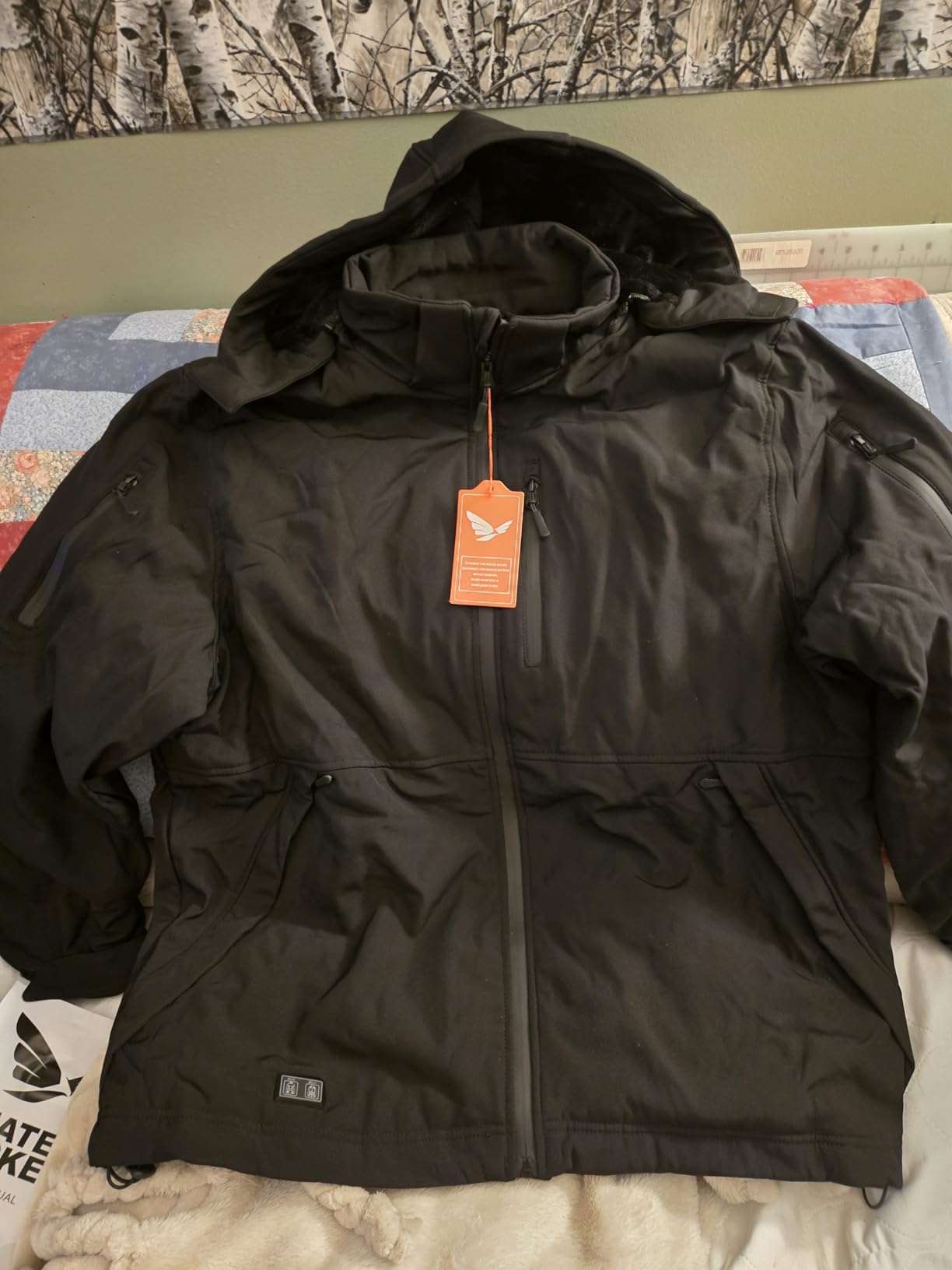 Heated Jacket for Men with Rechargeable Pack Included, Winter Outdoor Windproof Soft Shell Heating Jackets Coat customer photo 2