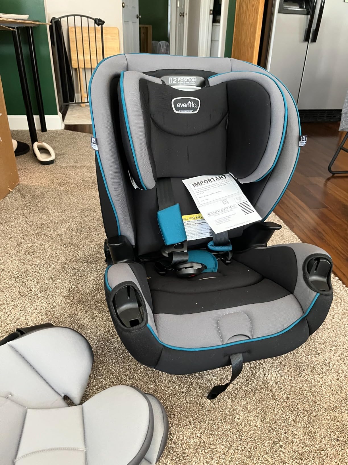 Evenflo EveryKid 3-in-1 Convertible Car Seat (Livingston Gray) customer photo 1