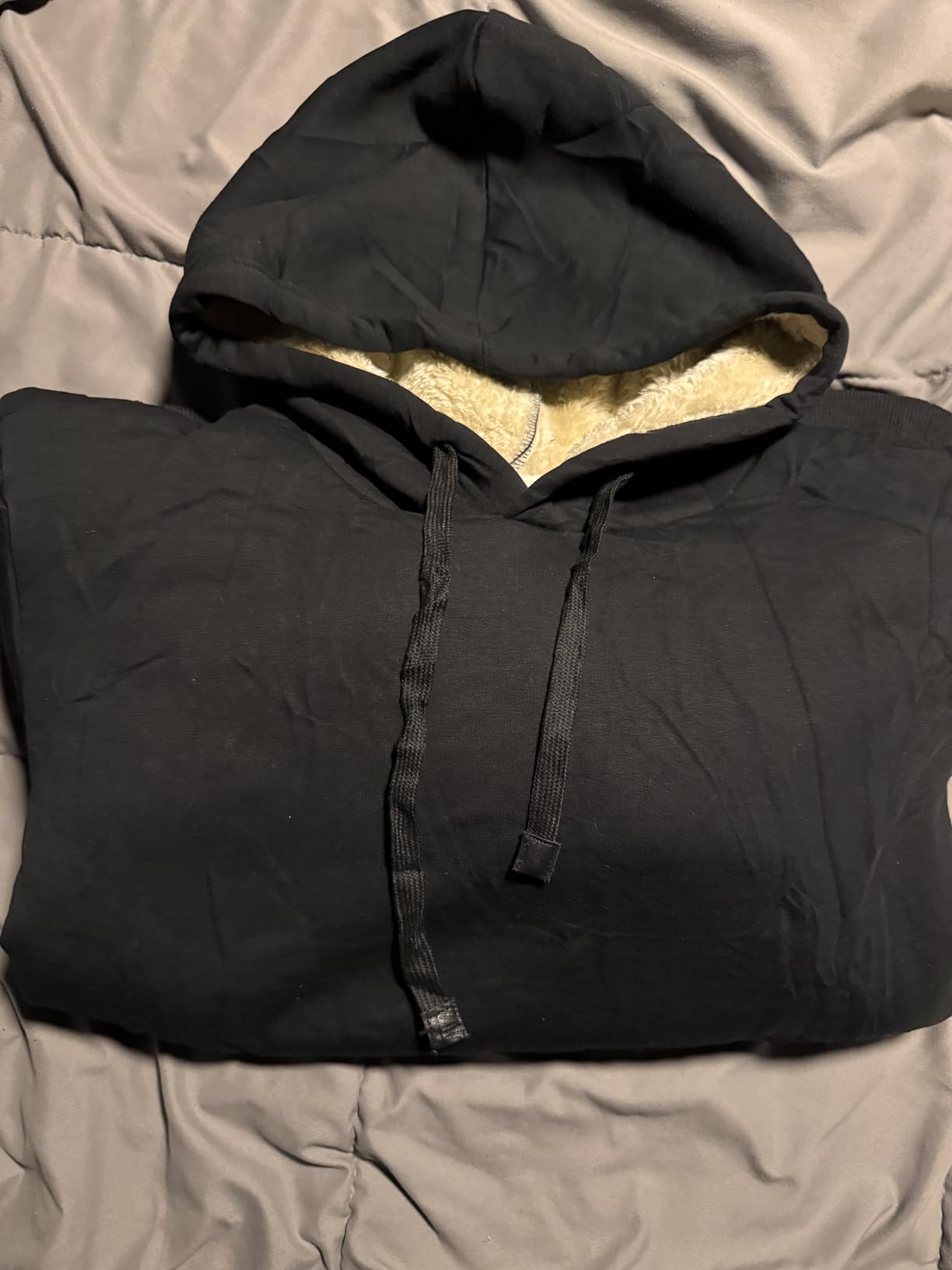 Women's Sherpa Fleece Lined Hoodie Winter Warm Thermal Heavyweight Plain Pullover Thicken Sweatshirt Tops with Pockets customer photo 2