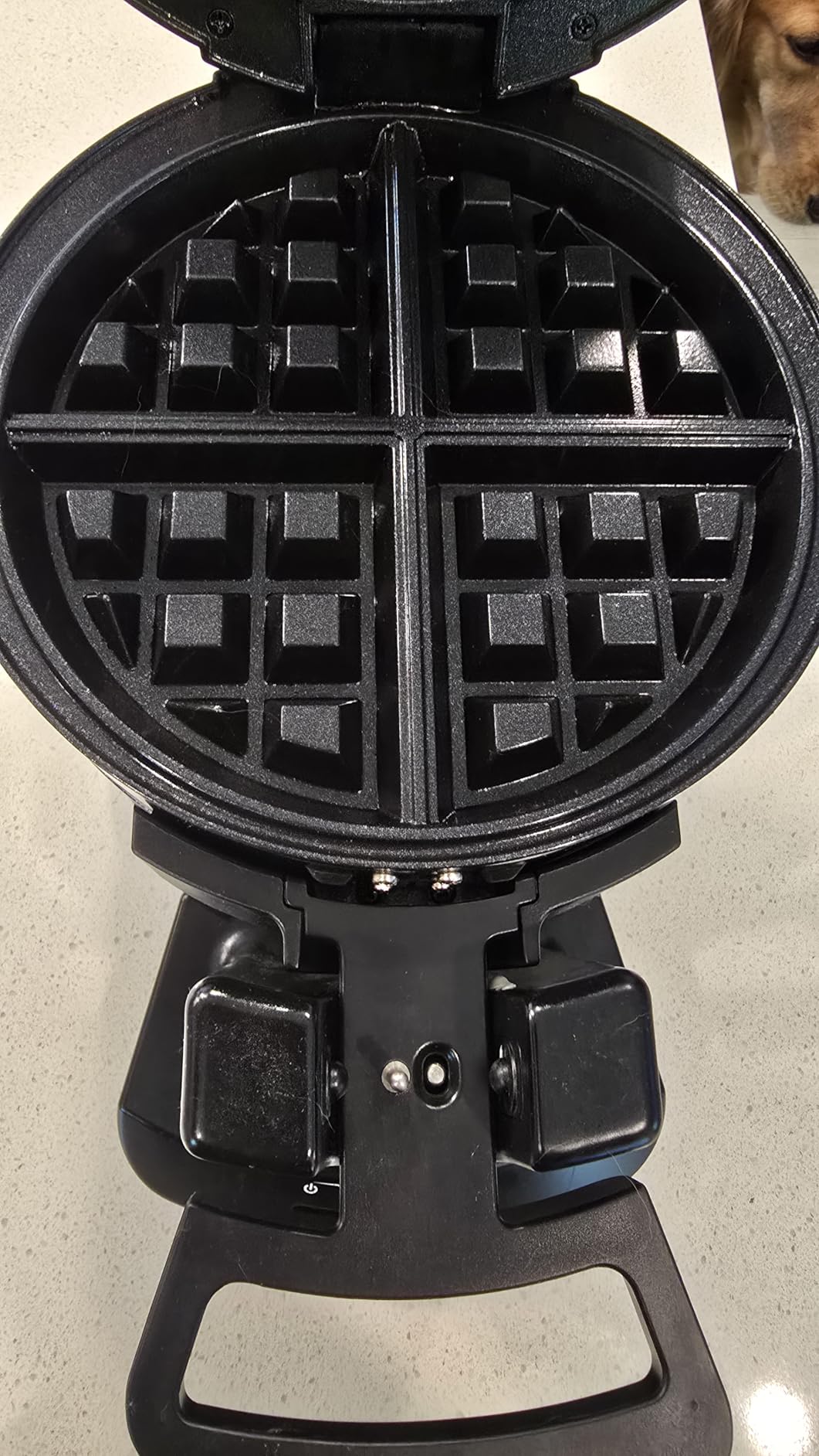 Cuisinart Double Flip Belgian Waffle Maker, Stainless Steel, 1400W | Double flip waffle iron with nonstick plates, ready indicator lights & adjustable browning for every preference, WAF-F40NAS customer photo 2