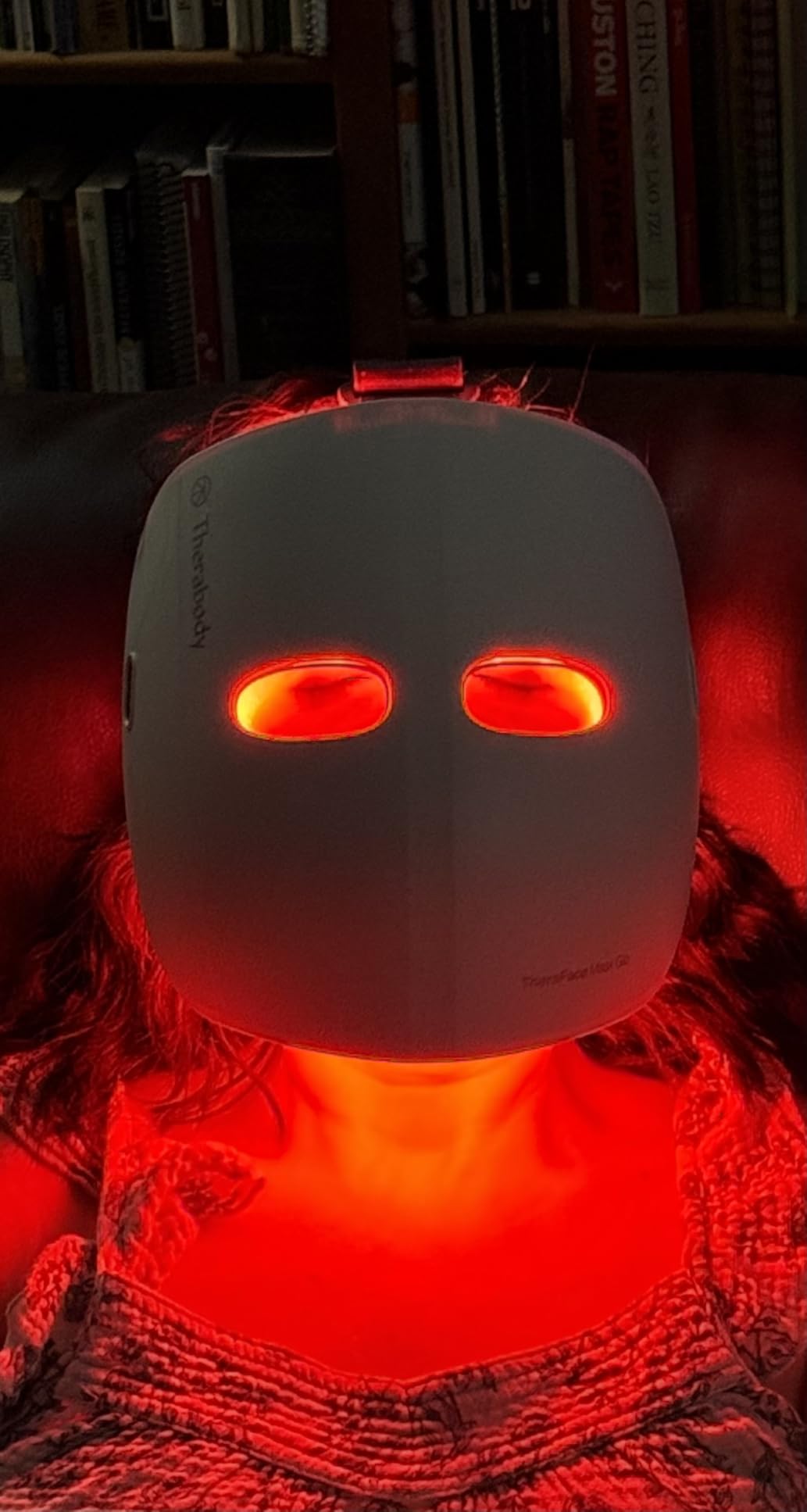Therabody Mask Glo - Cordless LED Skincare Face Mask with Red/Blue/Infrared Light & Relaxing Scalp Massage - FDA Cleared customer photo 1
