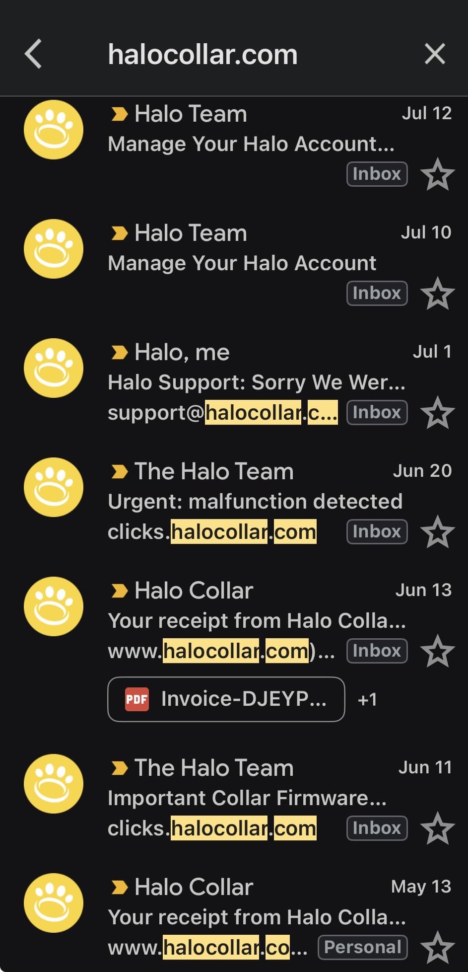 Halo Collar 5 Wireless Dog Fence & GPS Dog Collar, Keep Your Dog Safely Contained Outdoors with App-Controlled Boundaries and Real-Time Tracking, One Size, Midnight customer photo 2