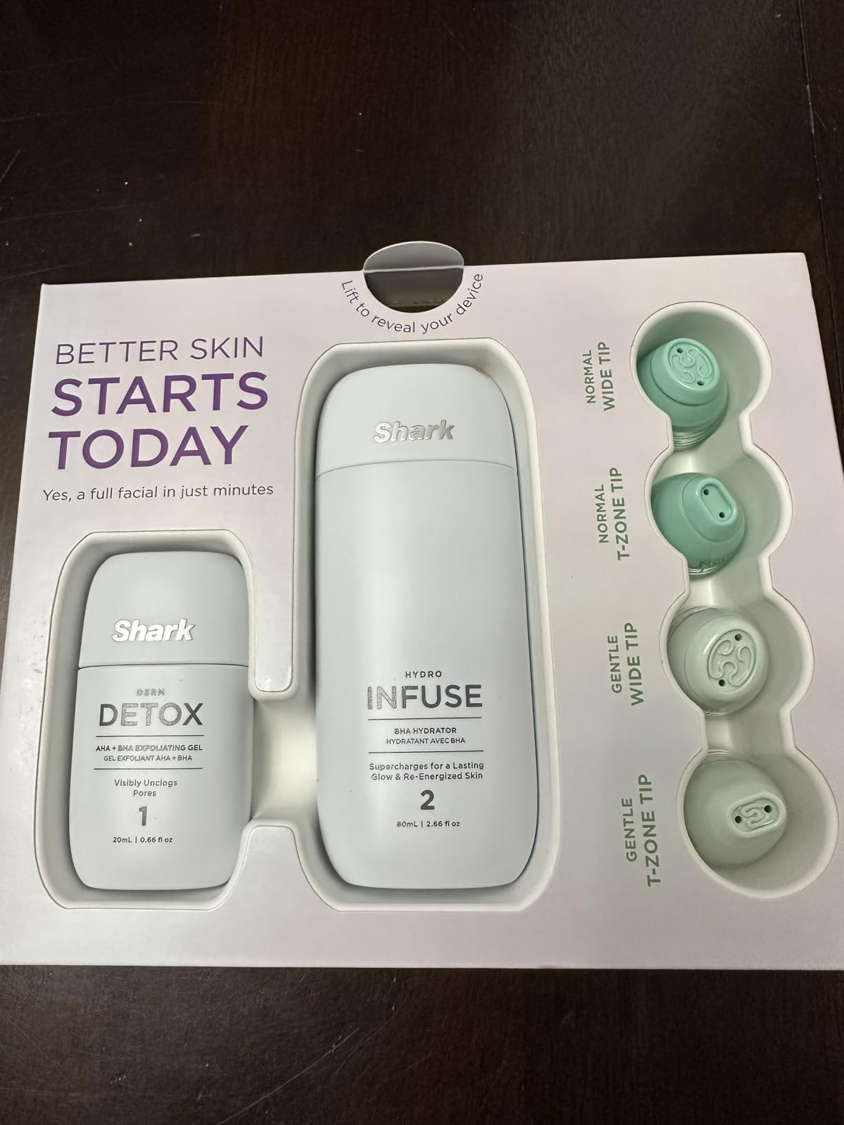 Shark FacialPro Glow at-Home Hydro-Powered Facial System with DePuffi Hot & Cold Therapy - Professional Spa Skincare Device for Pore Cleansing, Hydration, & Radiant Glow, Lilac, FH320PL customer photo 2