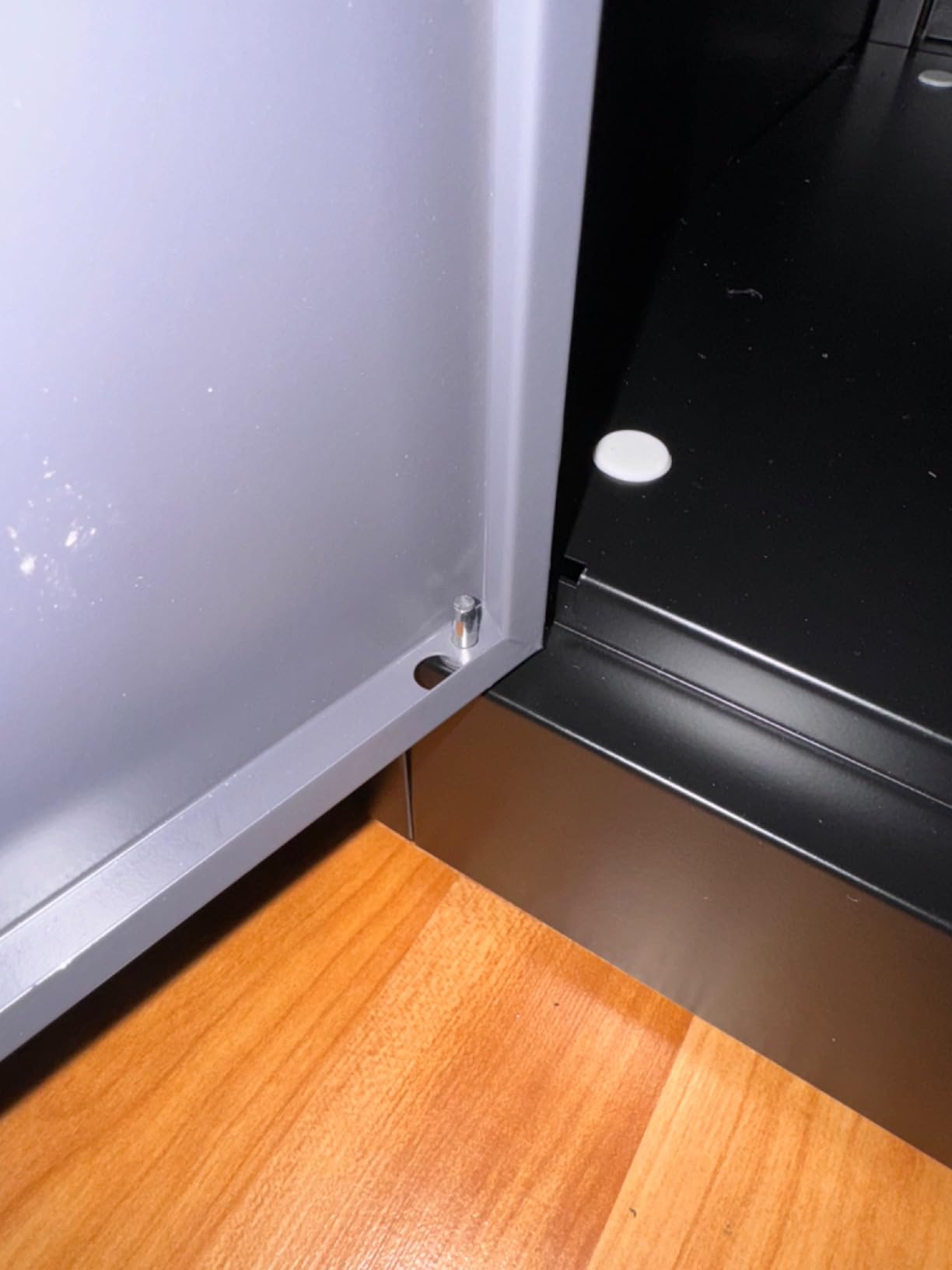 Wide & Deep Metal Storage Cabinet with Hanging Rod,Black Broom Closet Storage Cabinet with Lock,72