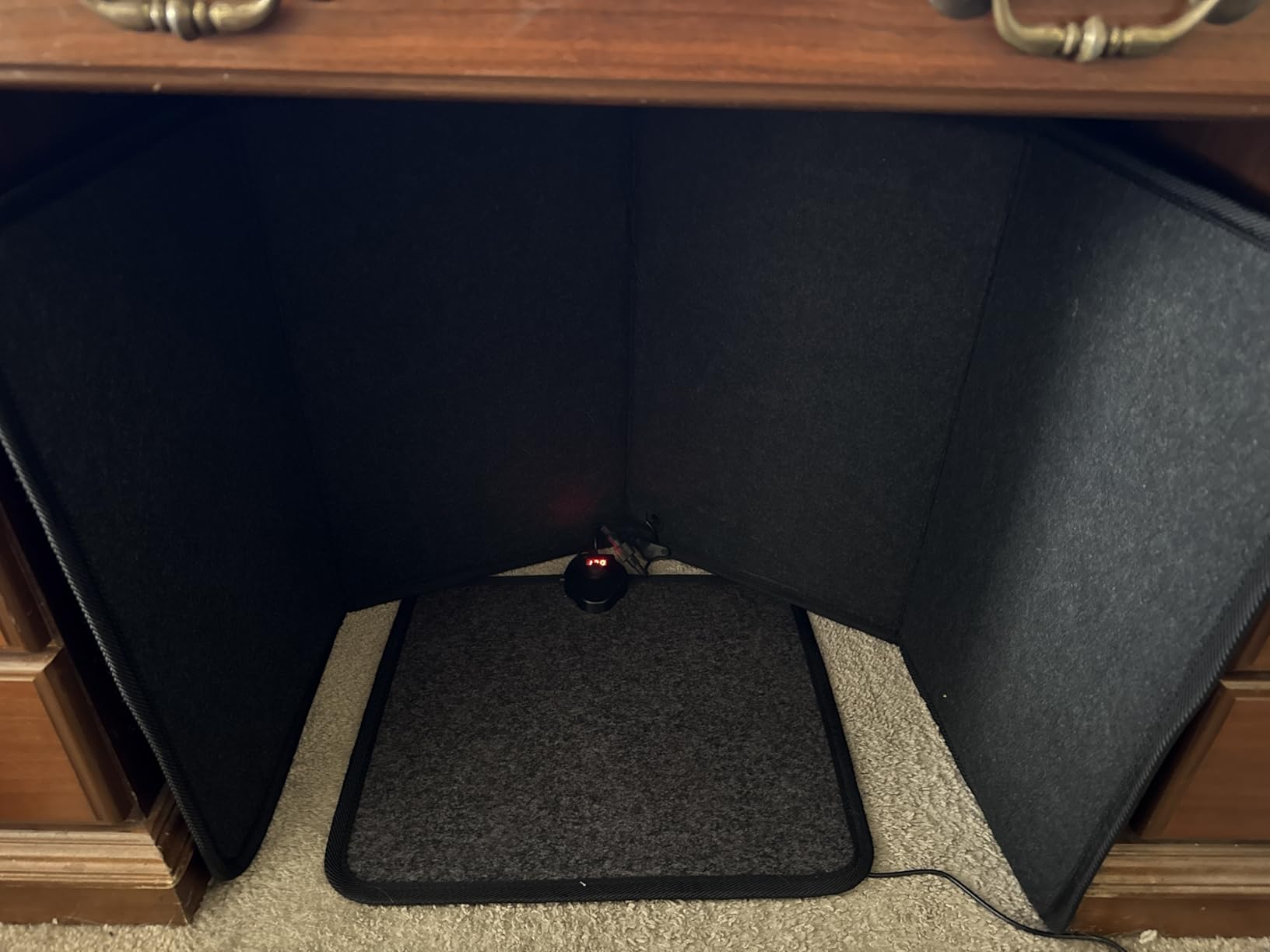 Under Desk Heater with Heated Floor Mat - Personal Portable Space Heaters Indoor - Foot Warmer with 12H Timer & 8 Heat Levels - Foot Control, for Home Bedroom Office customer photo 2
