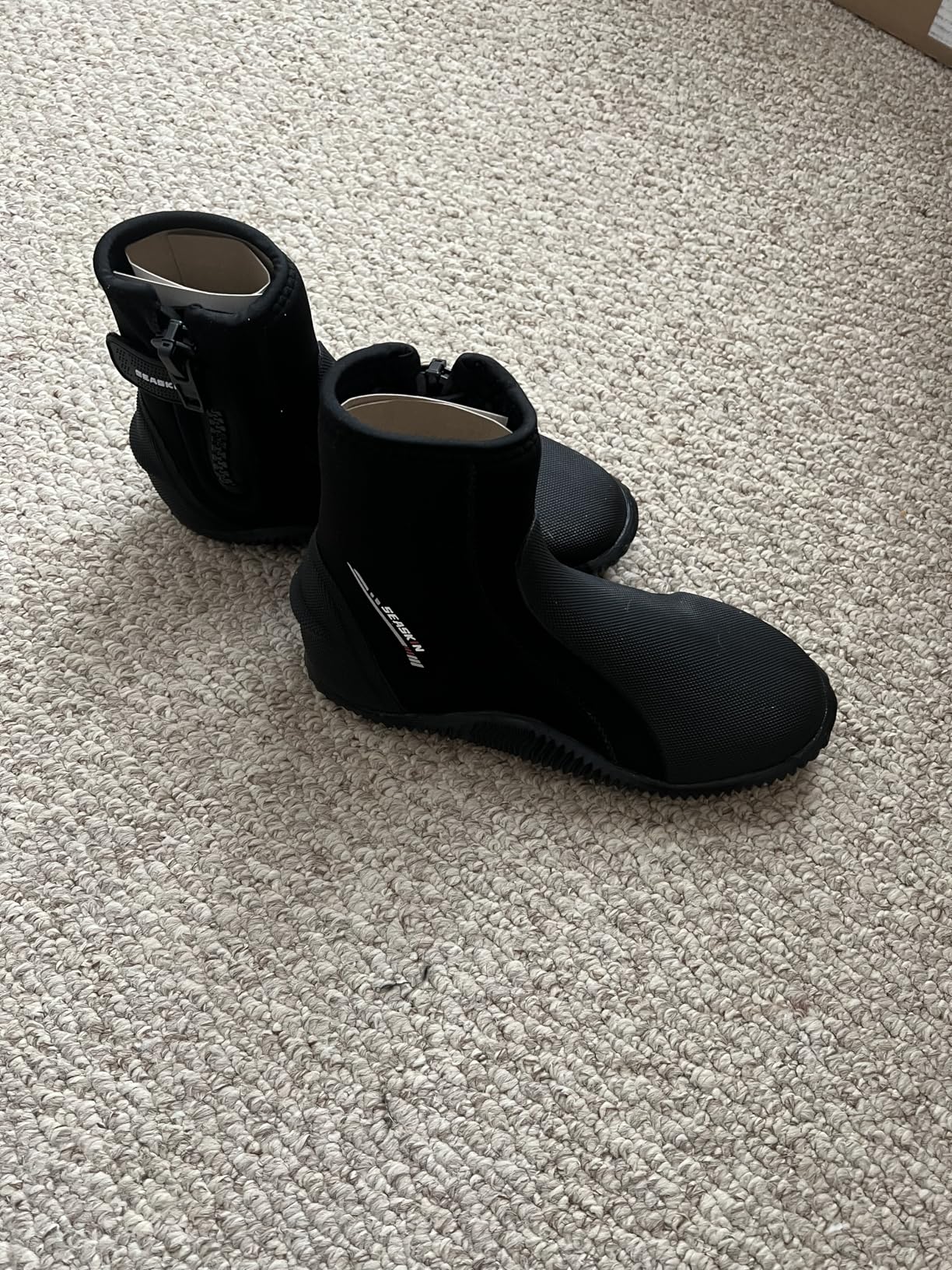 Seaskin 5mm Neoprene Diving Boots Anti-Slip Rubber Sole Wetsuit Boots for Water Sports customer photo 2