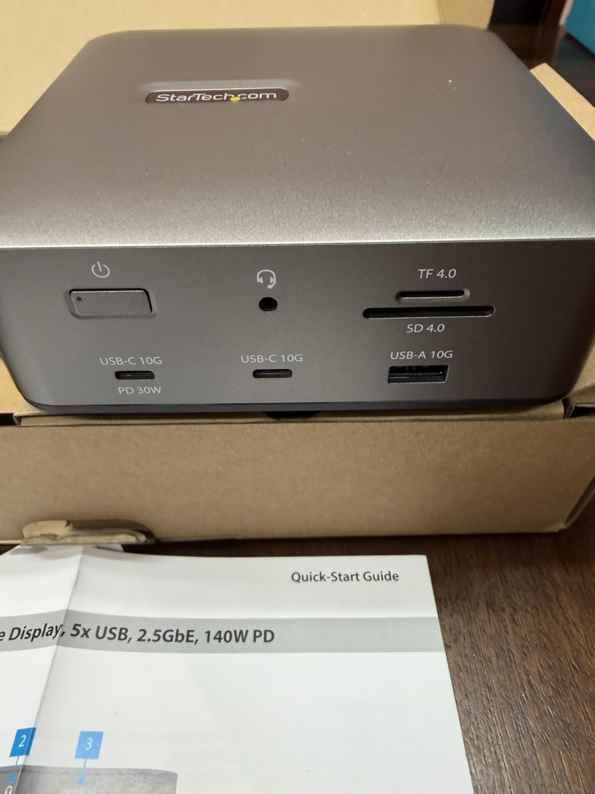 StarTech Thunderbolt 5 USB4 Dock, Dual 8K 60Hz, Triple 4K, 140W, 2.5GbE | Plug-and-play Windows 11 and macOS, Thunderbolt 5 Certified, Dual 6K on Mac, 120Gbps transfer, SD 4.0, 30W phone, USB 10Gbps customer photo 2