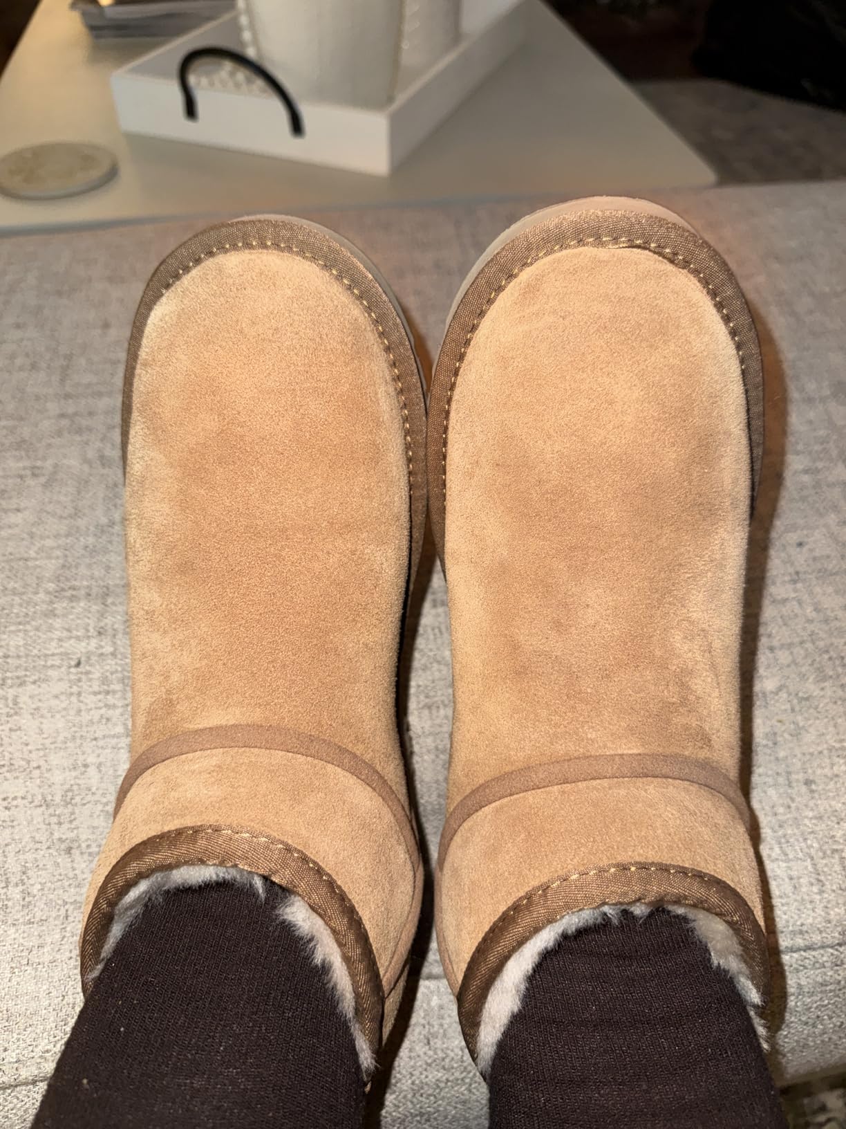 100% Australian Sheepskin Mini Boots with Arch Support Options - Warm Down to -22F (-30C) customer photo 1