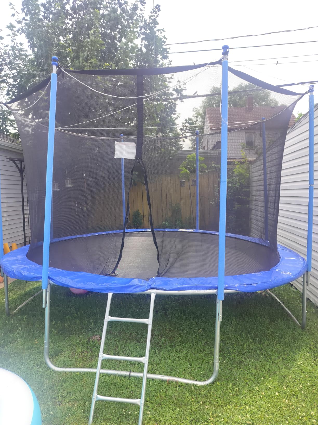 Trampoline Outdoor 12FT 14FT with Enclosure and Ladder, ASTM Approved Recreational Trampoline for Kids and Adults, Anti-Rust Coated Frame customer photo 1