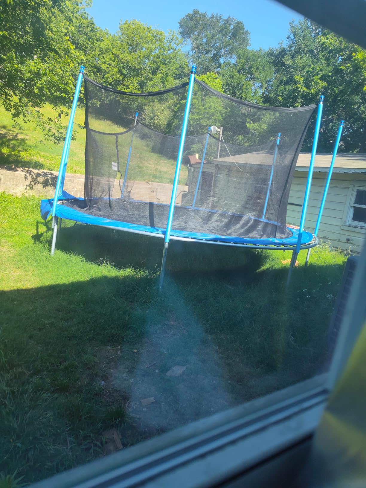 Trampoline Outdoor 12FT 14FT with Enclosure and Ladder, ASTM Approved Recreational Trampoline for Kids and Adults, Anti-Rust Coated Frame customer photo 2