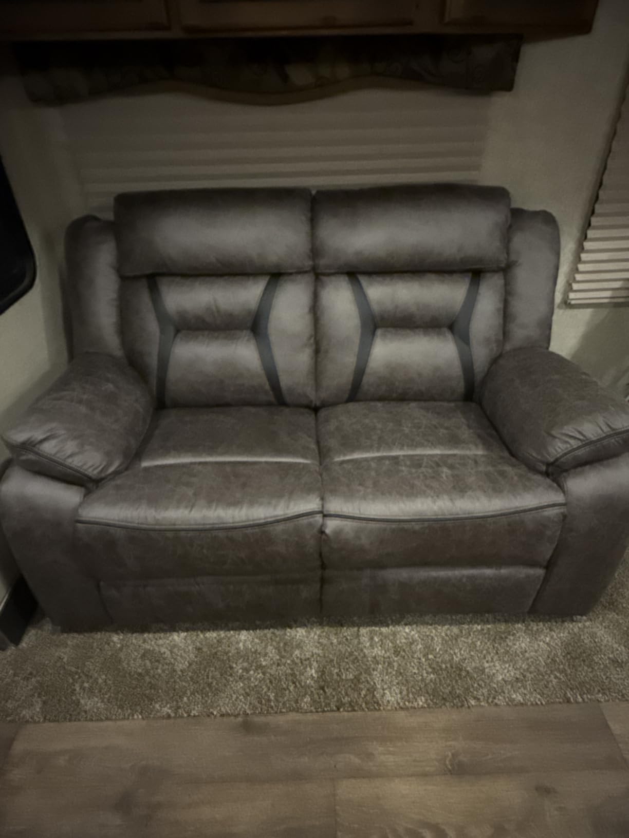 Manual Reclining Sectional Sofa for Living Room, L-Shaped Sectional Corner Reclining Sectional Couches Home Furniture Set with Center Console, Hidden Cup Holders and Storage, Brown customer photo 2
