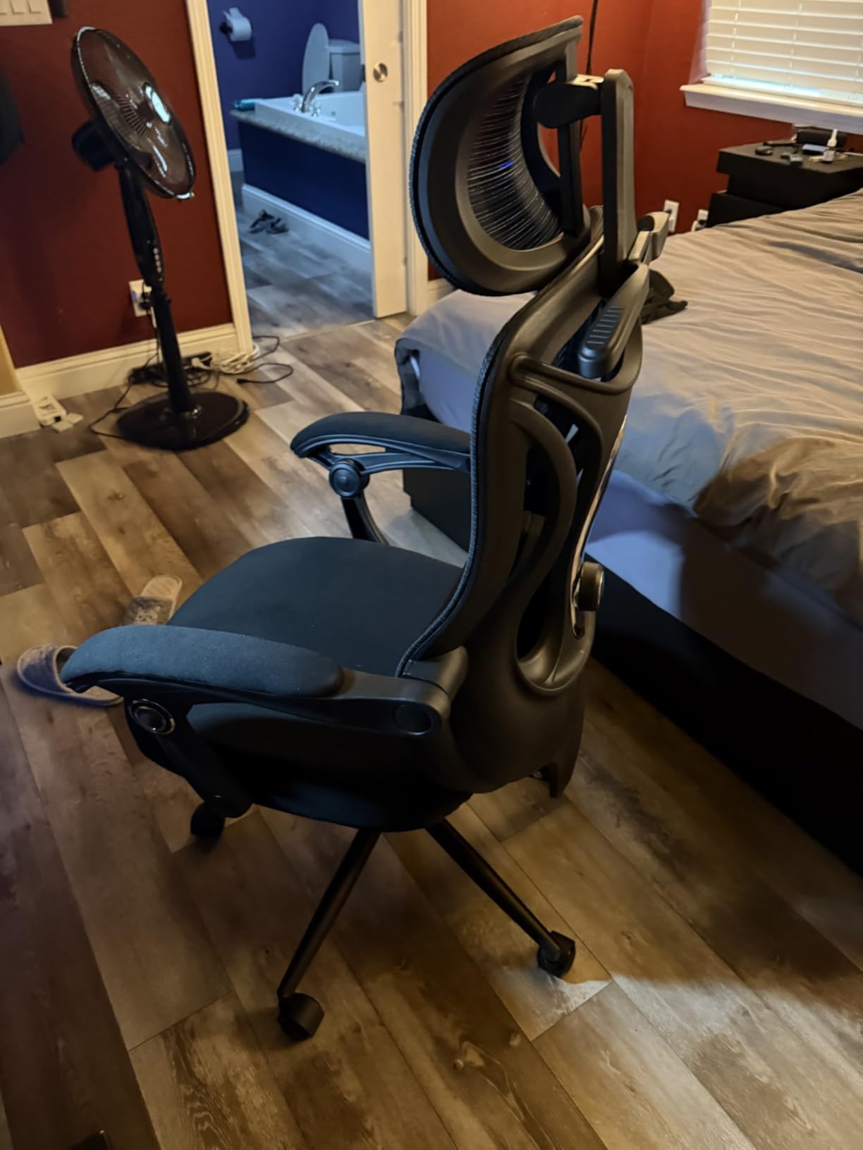 CYKOV Ergonomic Office Chair, Reclining, Footrest, Adjustable Lumbar, 350LB | 4-Way Headrest (4.72