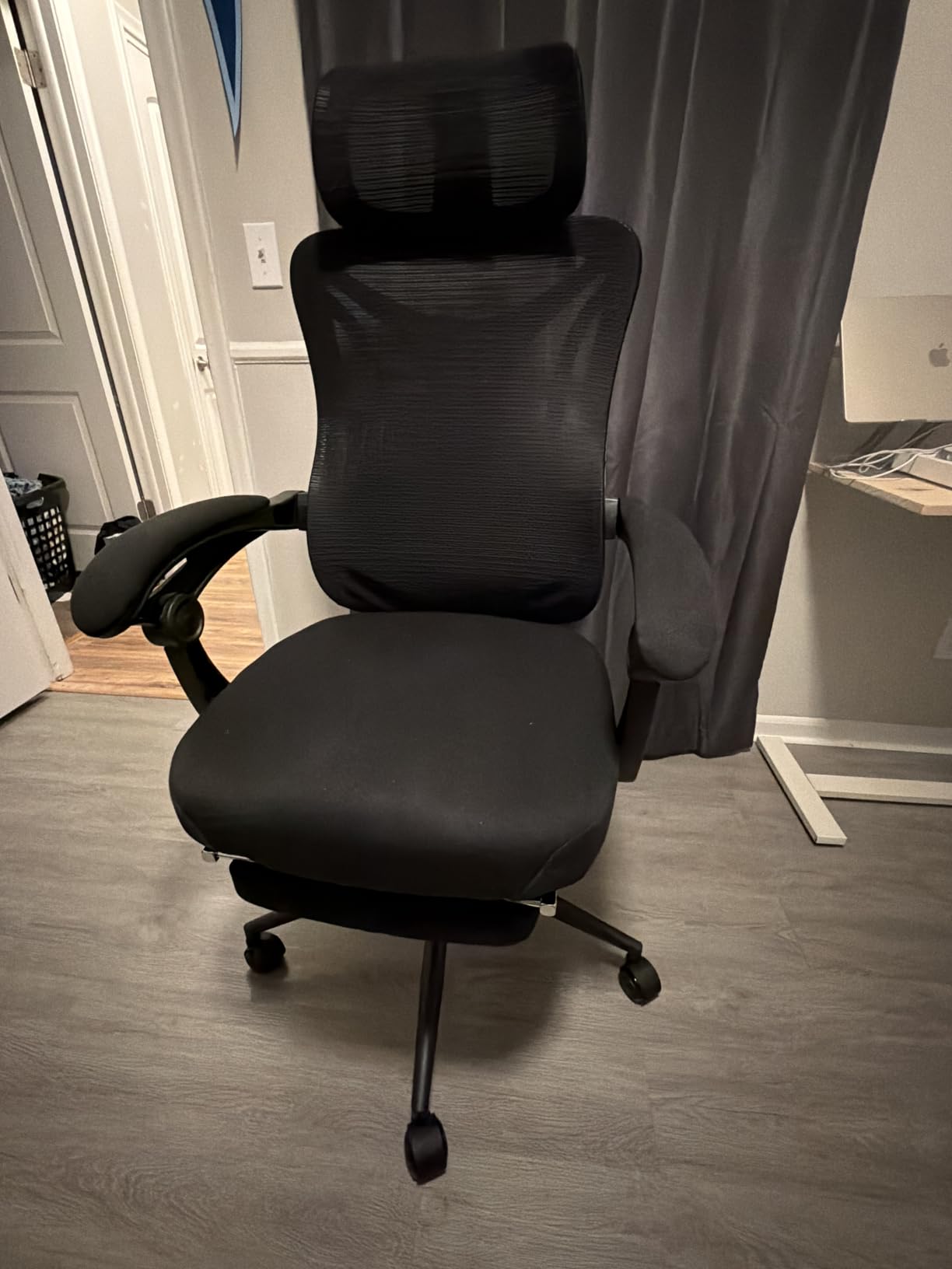 CYKOV Ergonomic Office Chair, Reclining, Footrest, Adjustable Lumbar, 350LB | 4-Way Headrest (4.72