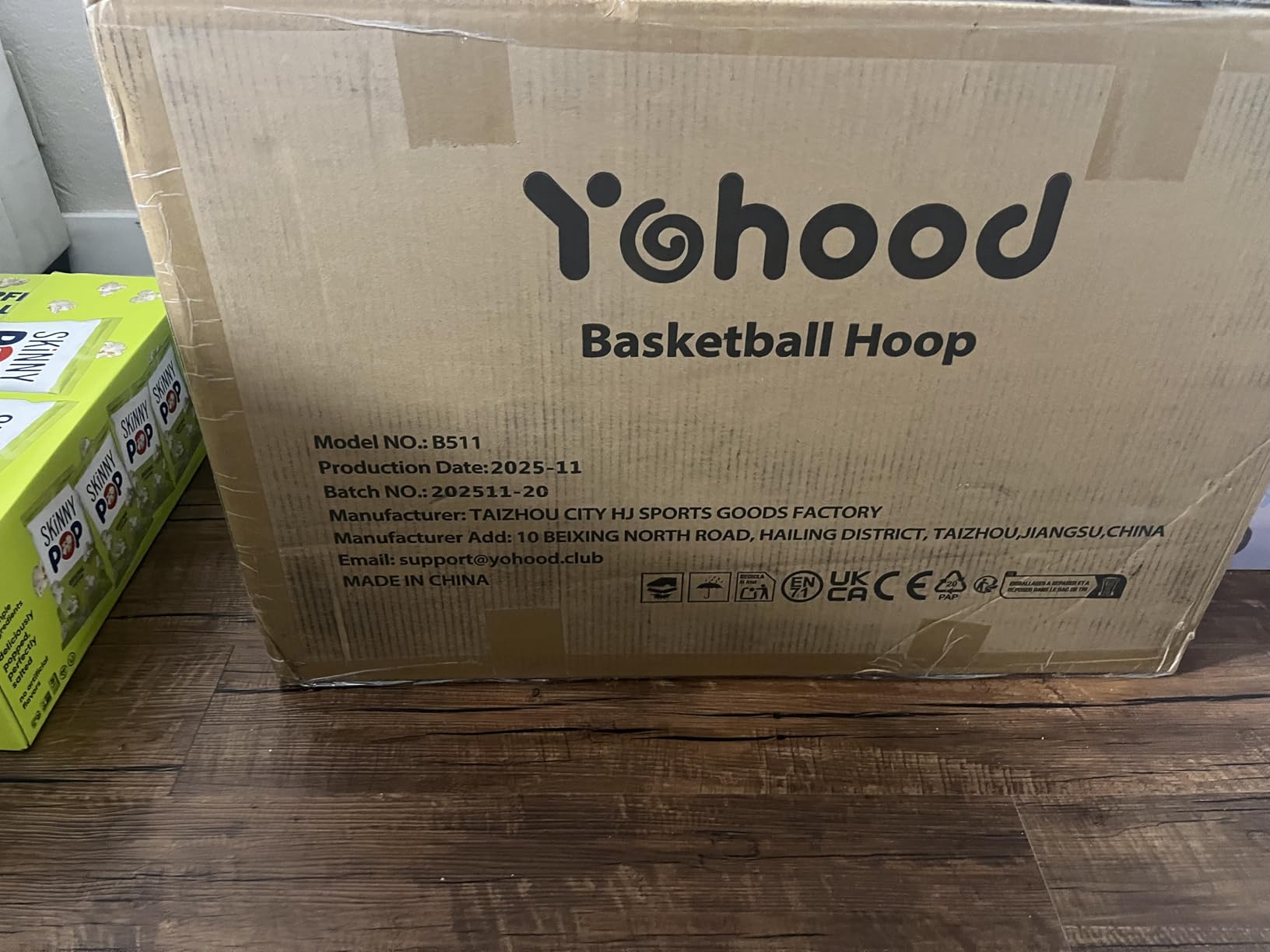 Yohood Kids Basketball Hoop Outdoor Height Adjustable 3-7 FT, Portable Basketball Goal System for Kids Youth Teens in Backyard/Driveway/Indoor, Shatterproof Backboard and Stable Base customer photo 2