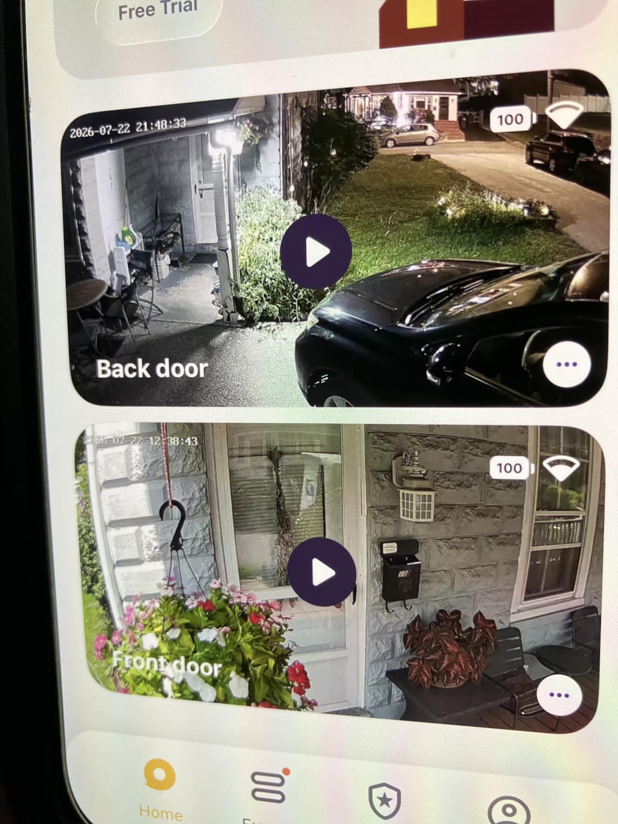 GNCC Solar Security Cameras Wireless Outdoor 2.4G WiFi, 360° View, Solar/Battery Powered, AI Human Detection, Color Night Vision, 2-Way Audio, Spotlight Siren Alarm, IP65 Waterproof, SD/Cloud Storage customer photo 1