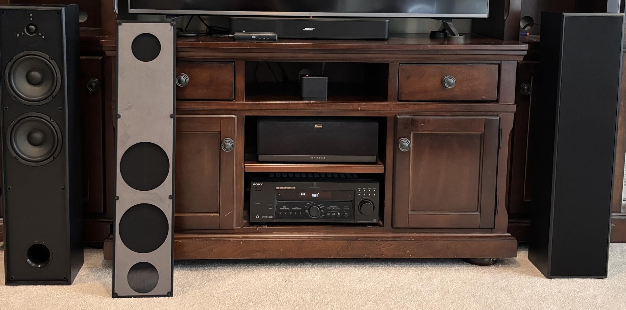 Elimavi Floor Standing Tower Speakers Pair, Dual 6.5