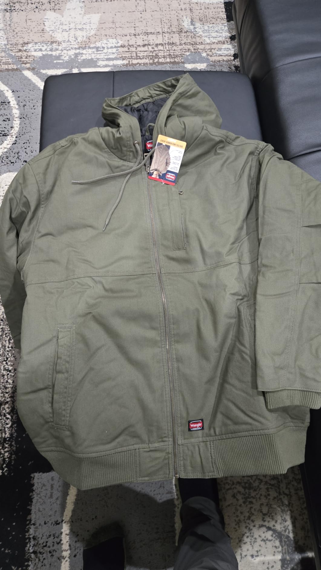 Wrangler Men's Quilted Lined Insulated Bomber Jacket customer photo 1
