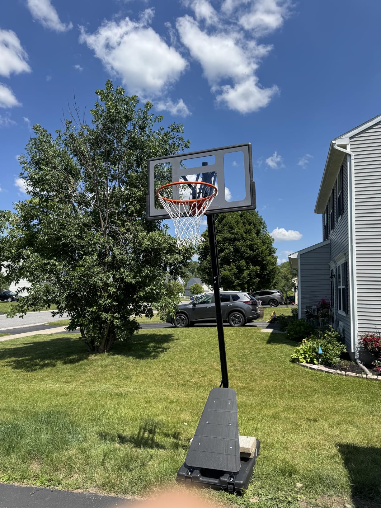 Basketball Hoop 40/44/48 Inch Impact Backboard 5.3-10FT Height Adjustable | Portable Basketball Hoop Outdoor Goal System with Impact Backboard and Wheels for Adults customer photo 2