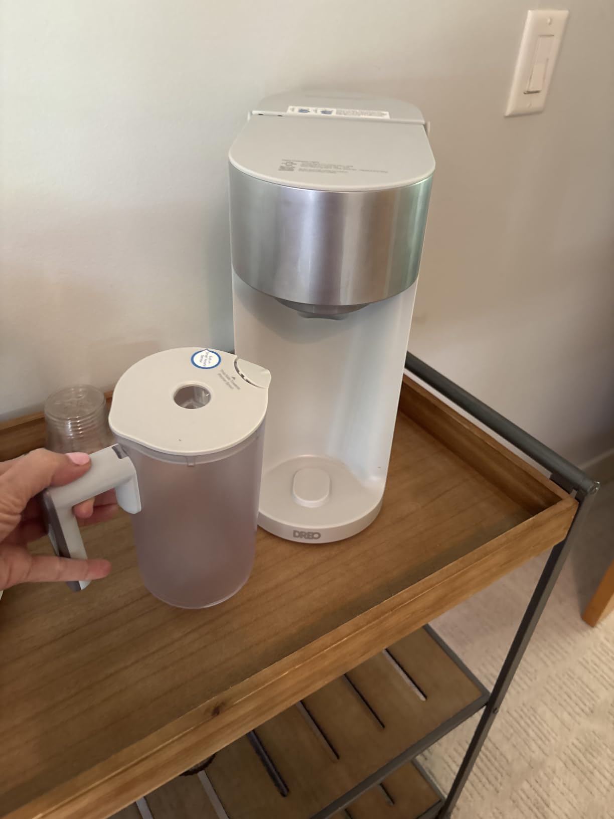 DREO Reverse Osmosis Water Filter Countertop, RO Filtration System, 3:1 Pure to Drain, TDS & Filter Life & 2 Autofill Pitchers, Install-Free, Self-Cleaning Water Purifier, RO Water Filter customer photo 2
