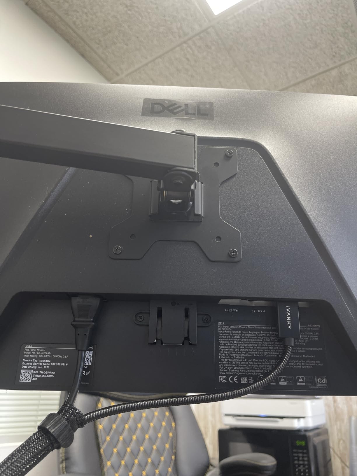 Dell 24 240Hz Gaming Monitor - SE2426HG - 23.8-inch FHD (1920x1080) 240Hz Display, in-Plane Switching (IPS) Technology, AMD FreeSync Premium, TUV 3-Star, 2X HDMI, DisplayPort 1.4, Tilt customer photo 2