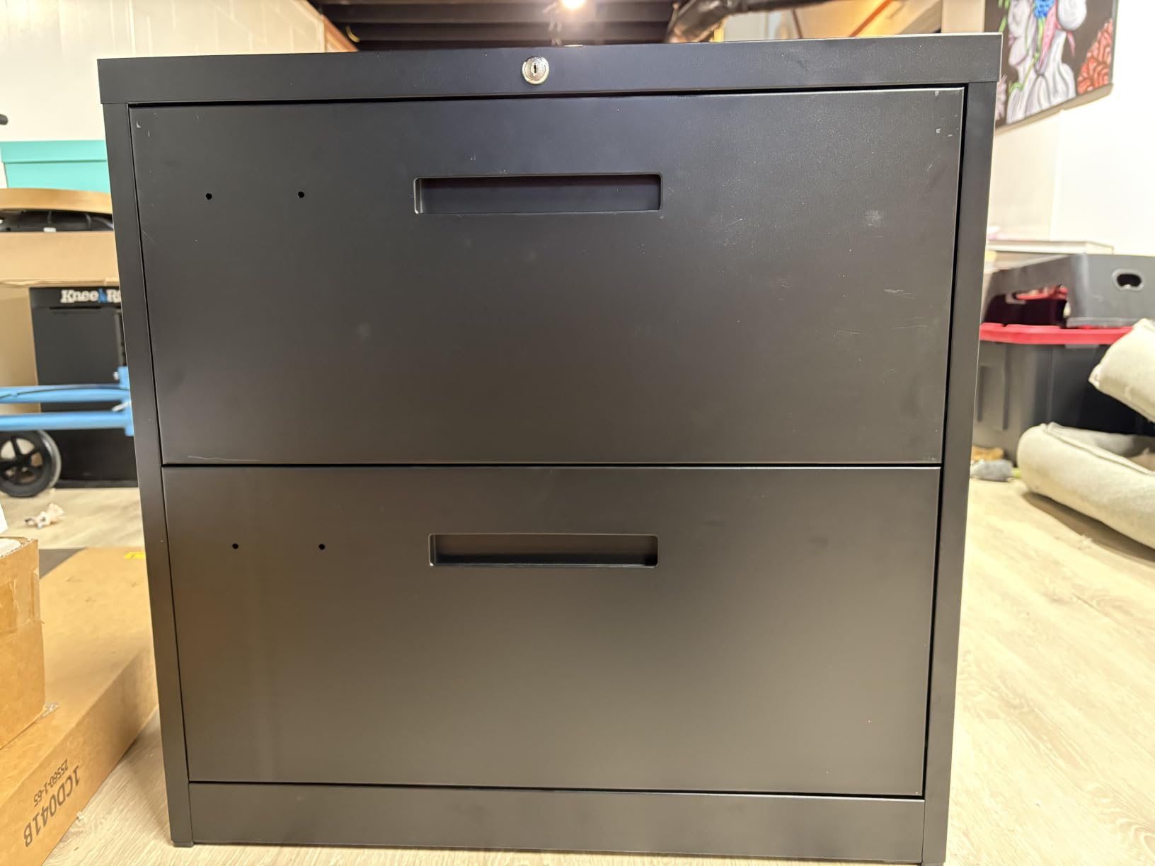 4 Drawer File Cabinets with Lock, Metal Lateral Filing Storage Cabinet Printer Stand, Black Steel Home Office Cabinet for Hanging Files Letter/Legal/A4 Size customer photo 1