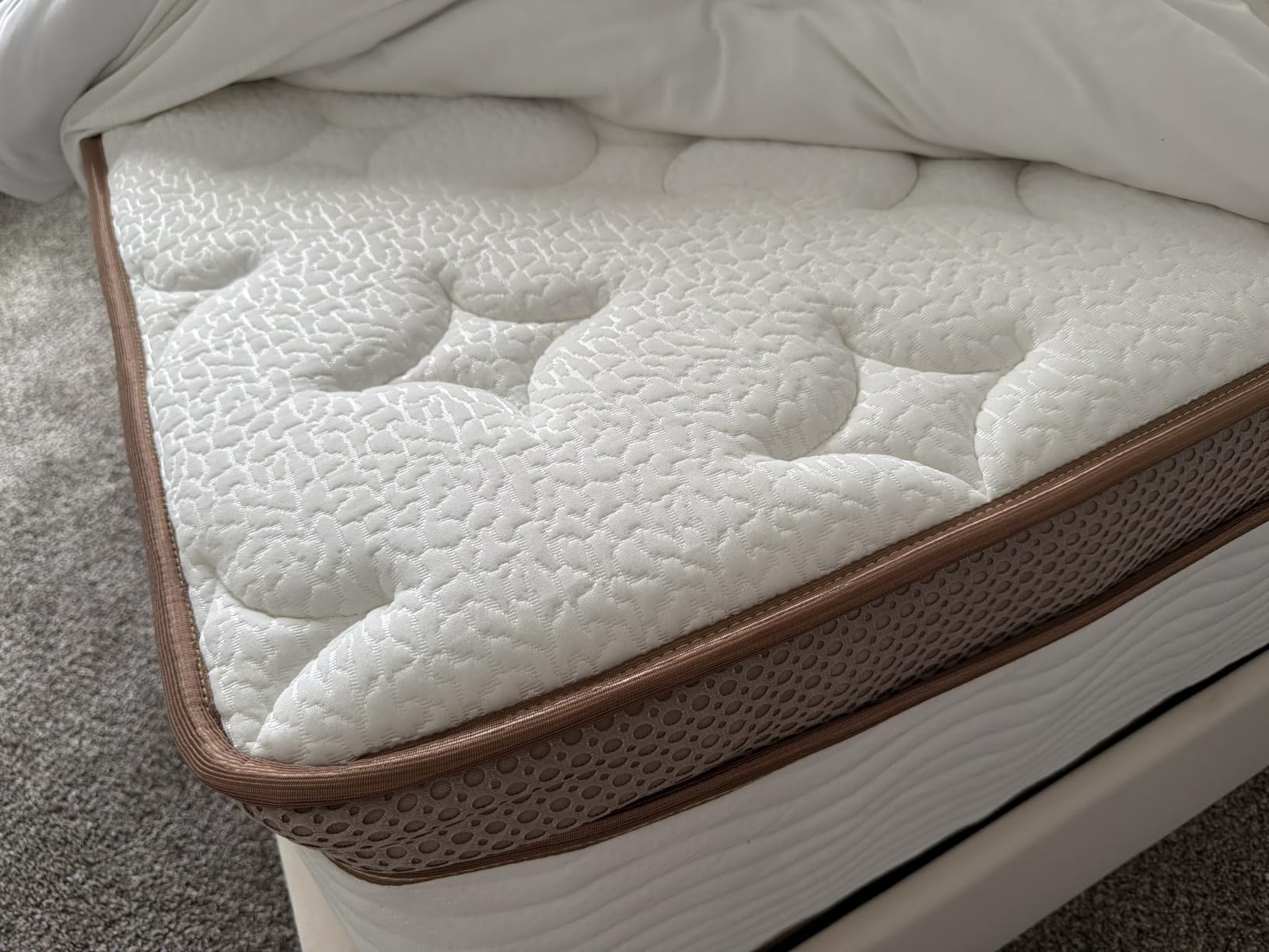 BedStory Hybrid Mattress Queen 13 Inch - Zero Motion Transfer with Precision Pocket Springs - Firm Orthopedic Lumbar Hip Support - CertiPUR-US & Oeko-TEX Dual Certified, 365 Nights Trial customer photo 2