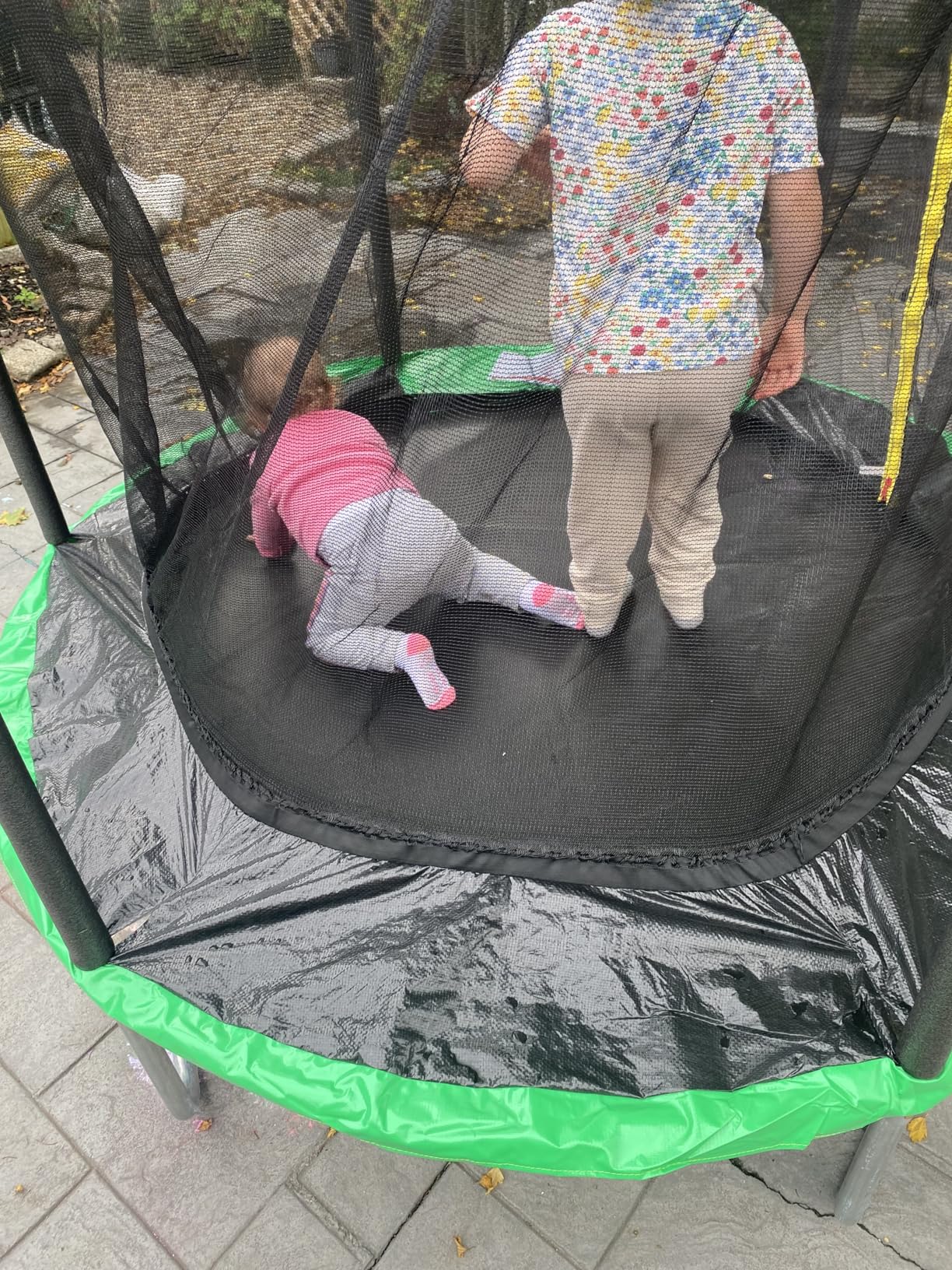 AOTOB 12 FT/14 FT Rectangle Trampoline - Perfect Outdoor Trampolines for Kids - Gymnastics Style Tranpoline with Enclosure & Ladder, Max Load 440 lbs customer photo 2