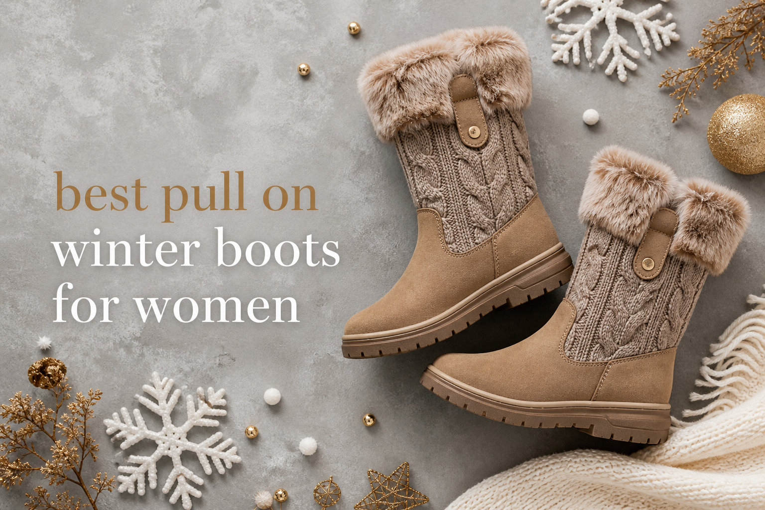 best pull on winter boots for women