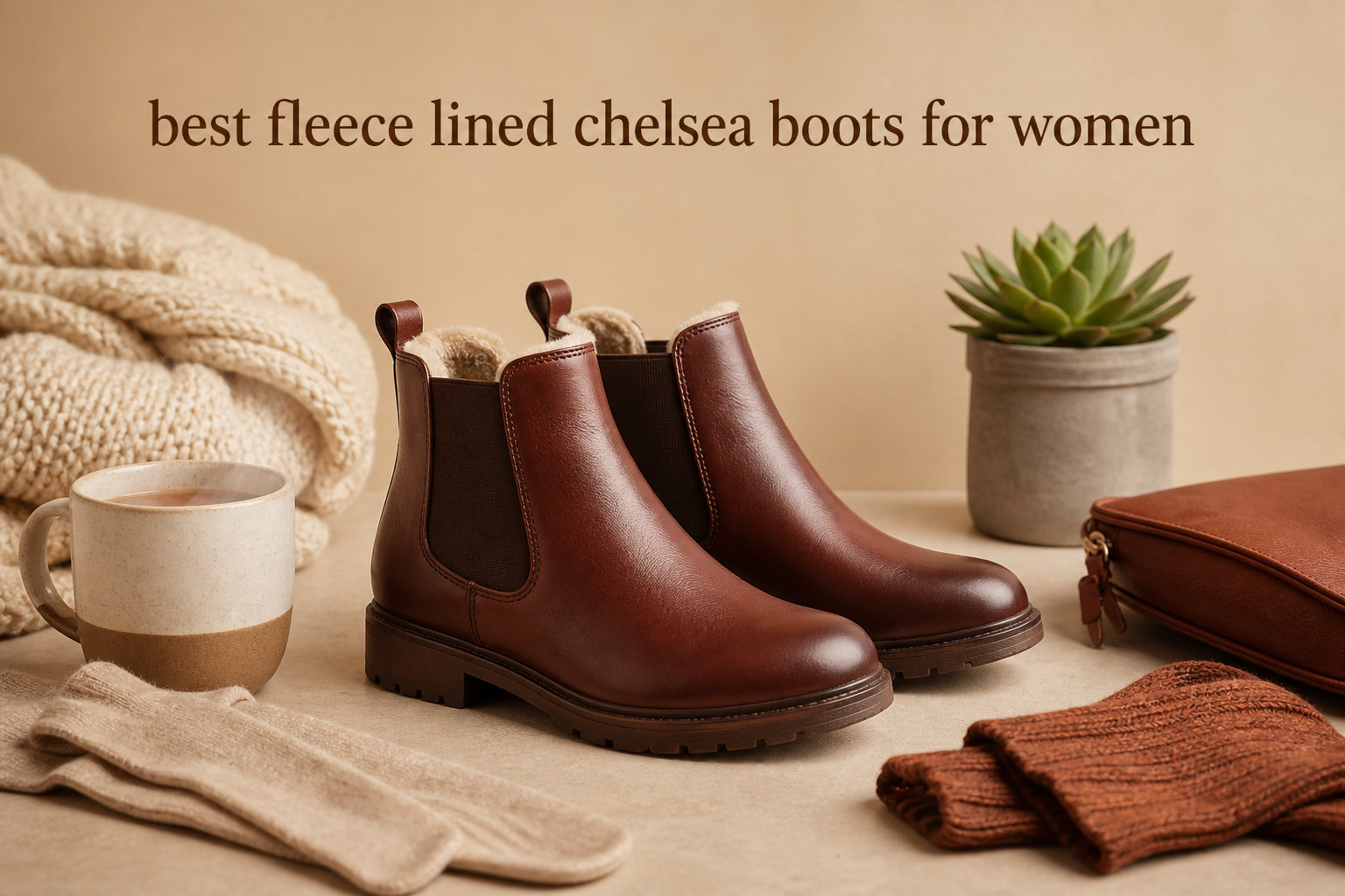 best fleece lined chelsea boots for women