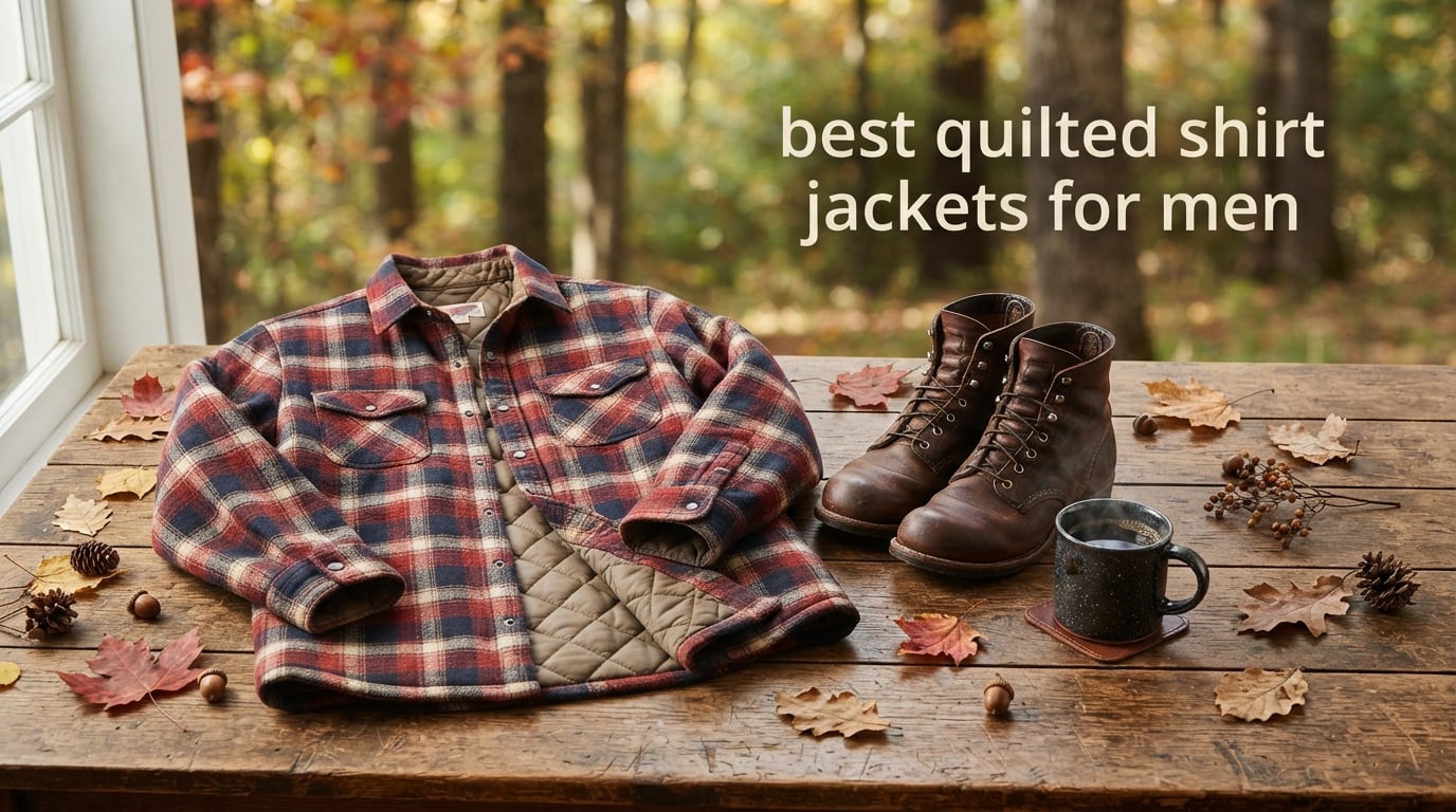 best quilted shirt jackets for men