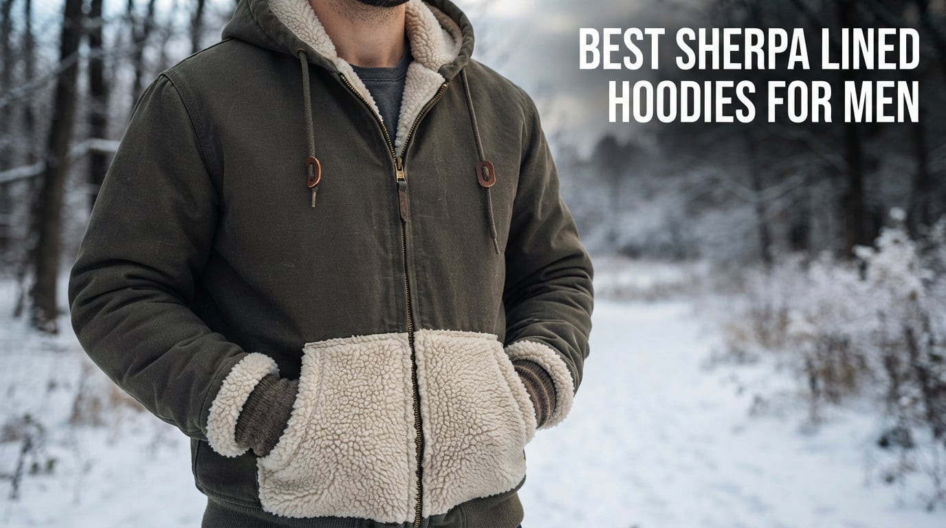 best sherpa lined hoodies for men