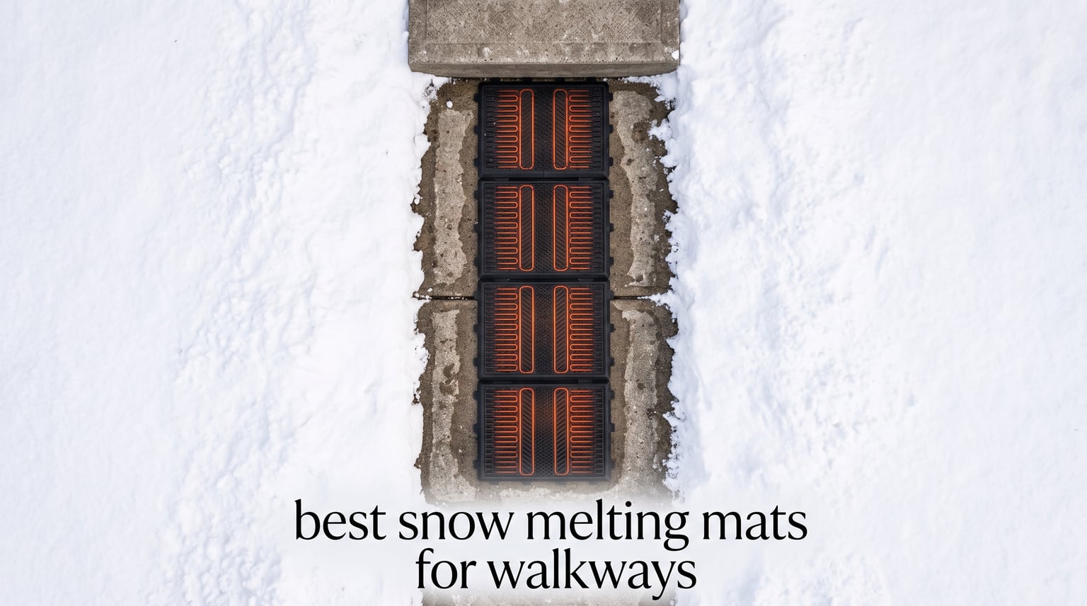 best snow melting mats for walkways