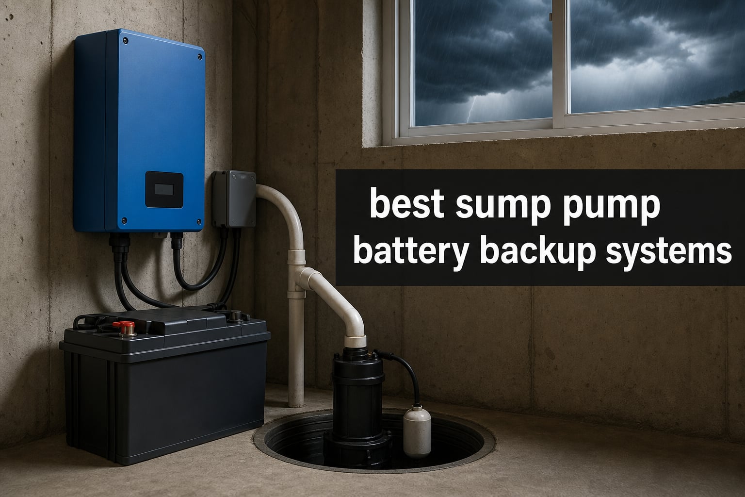 best sump pump battery backup systems