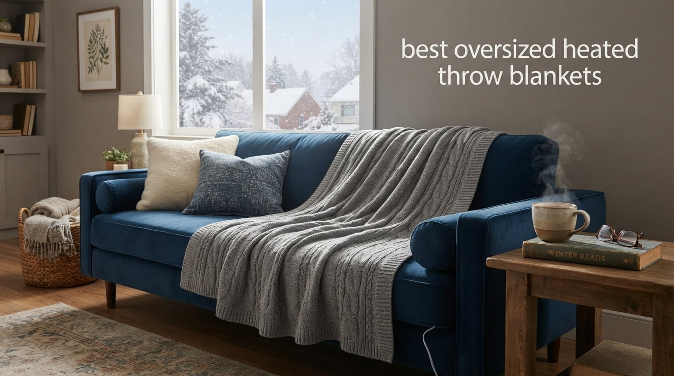 best oversized heated throw blankets