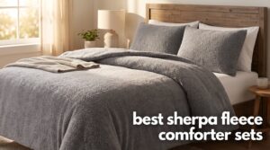 best sherpa fleece comforter sets