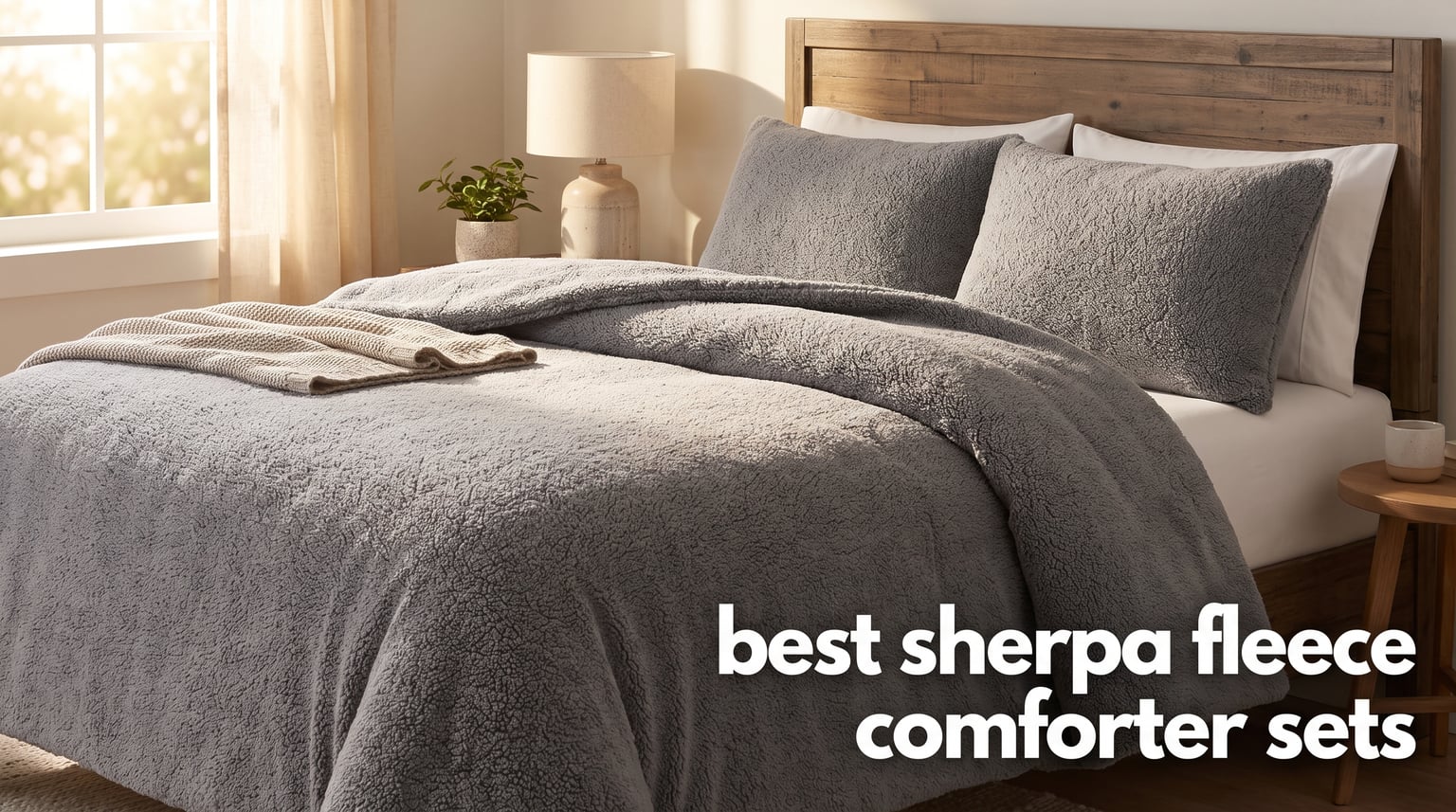 best sherpa fleece comforter sets