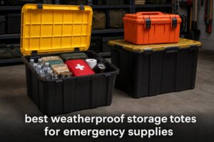 best weatherproof storage totes for emergency supplies