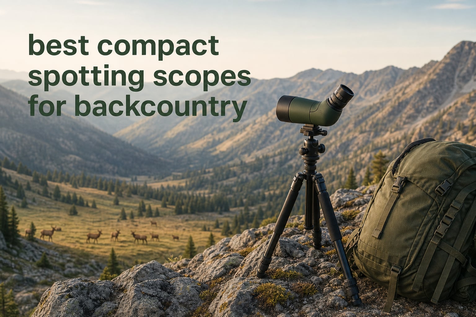 best compact spotting scopes for backcountry