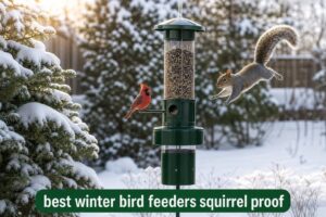 best winter bird feeders squirrel proof