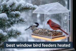 best window bird feeders heated